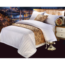 100% Cotton Satin Strip Bedding Linen for Hotel / Home (WS-2016323)